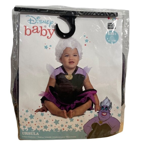 Disney Baby Ursula Infant Halloween Costume 6-12 Mo by Disguise Little Mermaid - Picture 1 of 9
